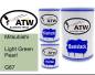 Preview: Mitsubishi, Light Green Pearl, G67: 500ml Lackdose + 500ml Klarlack + 250ml Härter - Set, von ATW Autoteile West.
